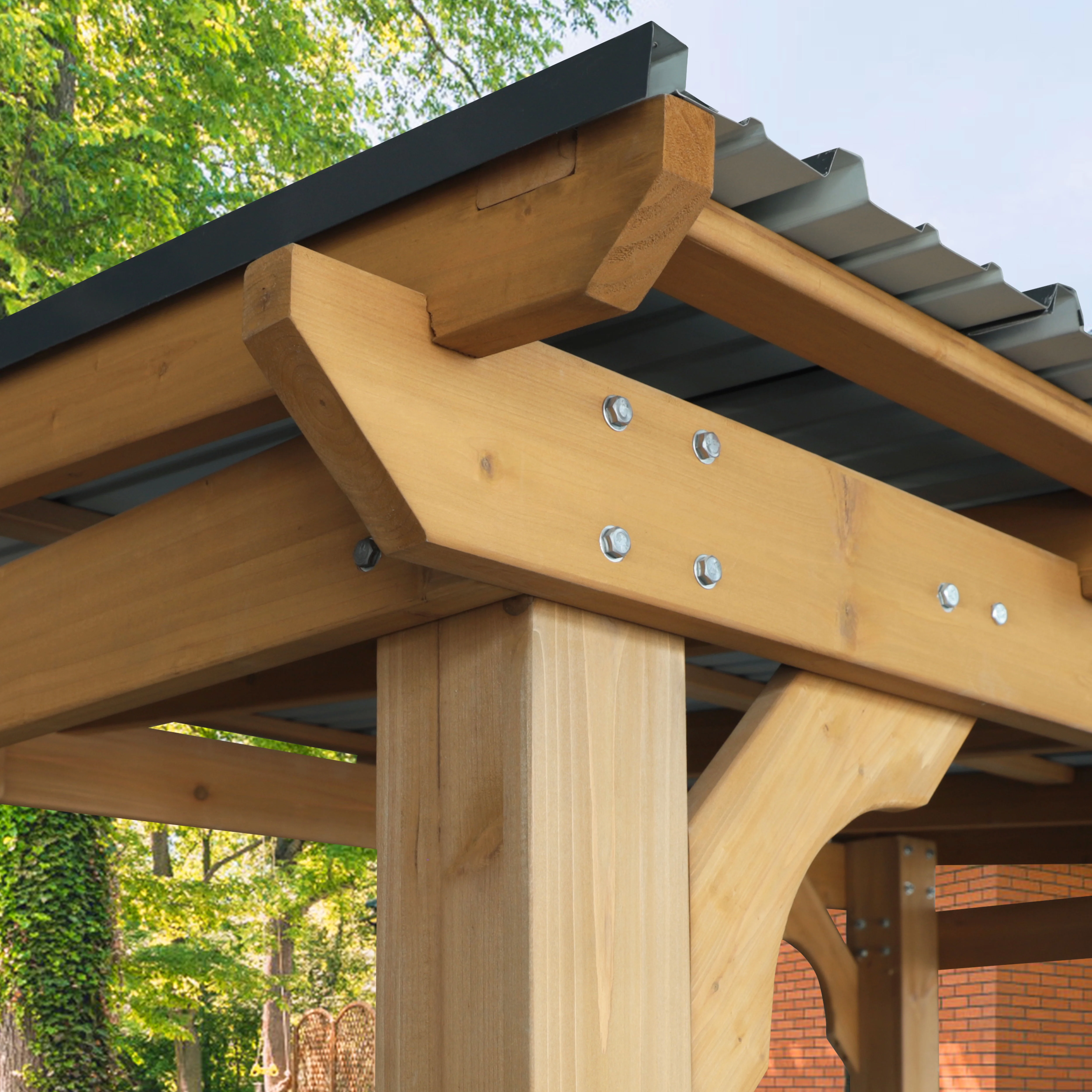 VEIKOUS 8' x 5' Outdoor Grill Gazebo, w/Workstation Shelves, Multi-Use Gazebo for Lawn, Garden