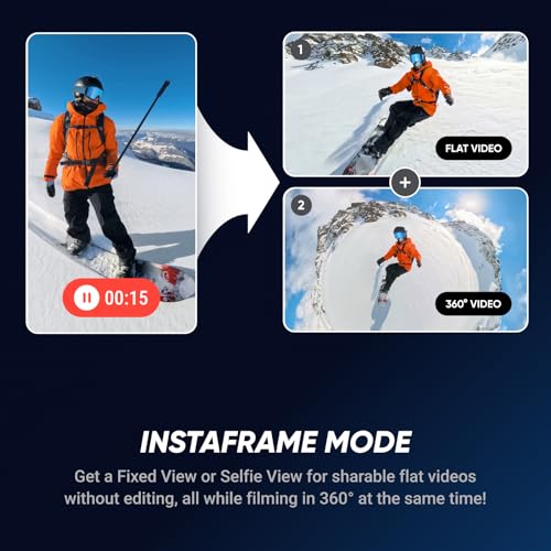 Insta360 X5 Motorcycle Bundle - Waterproof 8K 360° Action Camera, Rugged & Replaceable Lens, 3-Hour Battery, Clear Audio, Stabilization, Invisible Selfie Stick Effect, Leading Low Light