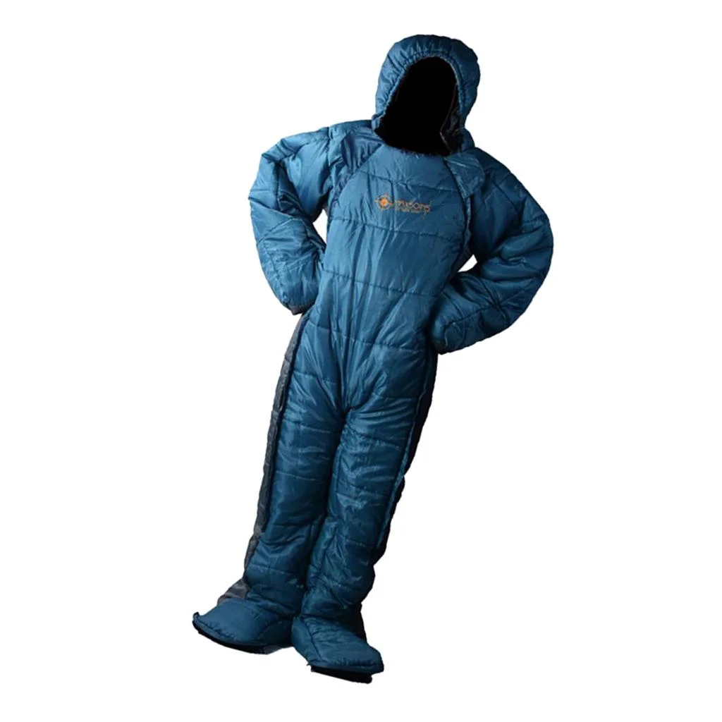 Wearable Sleeping Bag with Arms Legs Portable for Backpacking Sleep - Multi-Color, ,