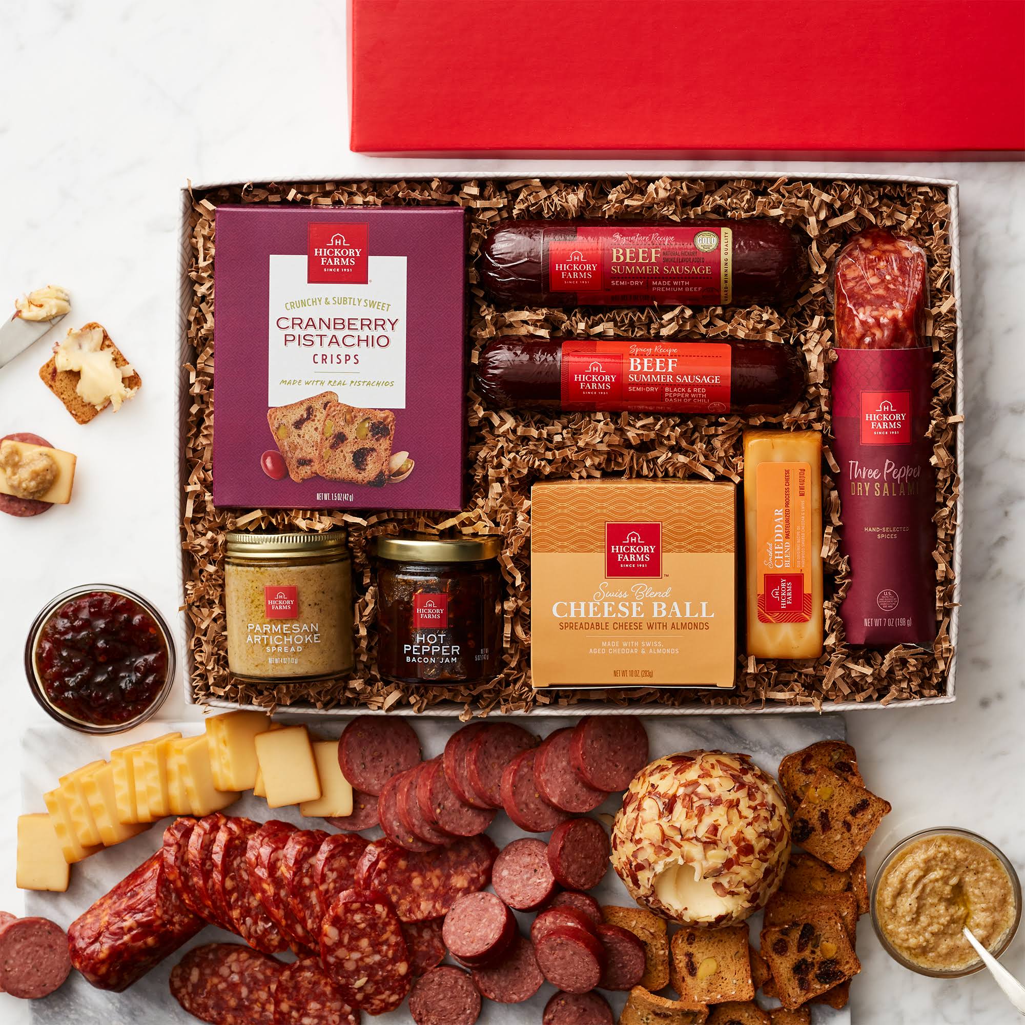 Get-Together Gift Box | Meat, Cheese u0026 Salami | Hickory Farms