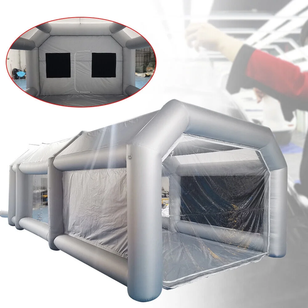 Large Size Inflatable Spray Booth Portable Paint Tent Painting House with Window