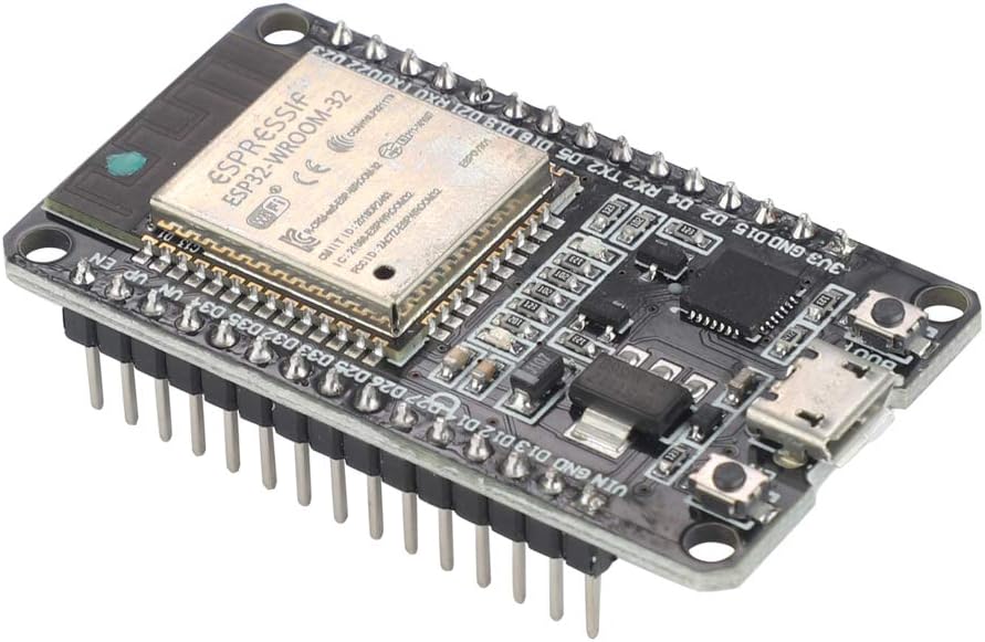 VKLSVAN ESP-WROOM-32 ESP32 ESP-32S Development Board 2.4GHz Dual-Mode WiFi + Bluetooth Dual Cores Microcontroller Processor Module for Arduino IDE Pack of 2