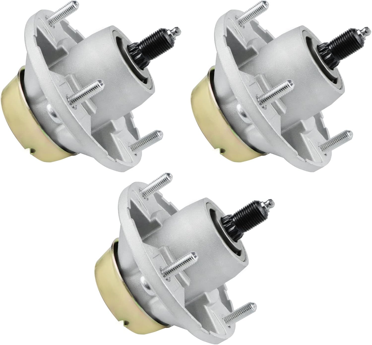 PetMigo 48" 54" Deck Spindle Assembly AM131680 for John Deere X520 X500 X530 LT133 LT155 LT166 AM124498 AM135349 AM144377, Fits 42M, 48C, 54C, 62C Decks (3 Pack)