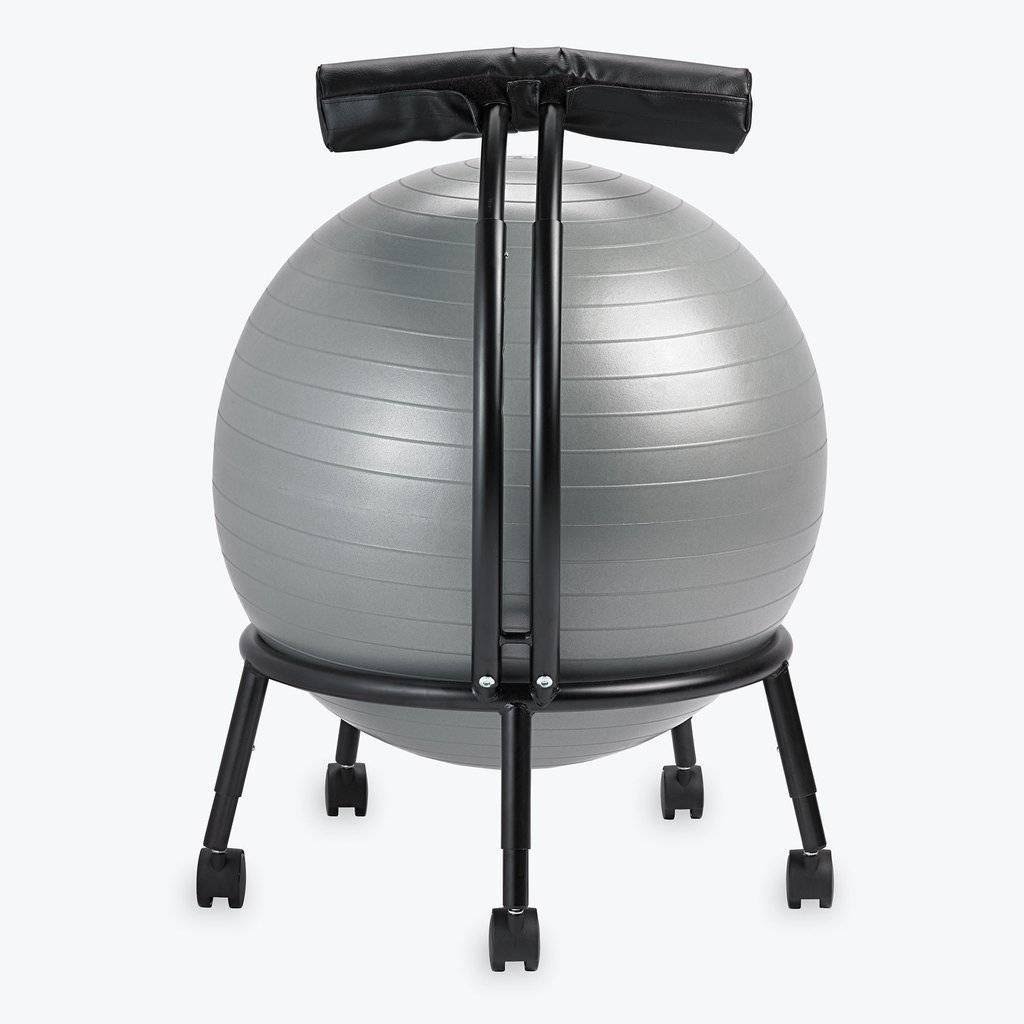 Custom Fit Yoga Balance Ball Chair - Black
