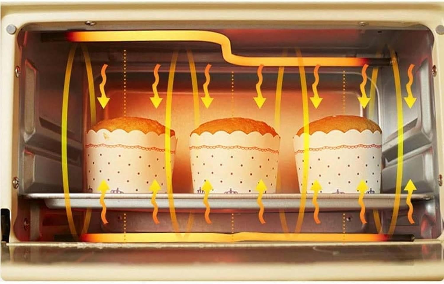 MINI ELECTRIC OVEN - Pink Expansion 11l2 Layers Small Small Galvanized Leaf Multifunction Leaf, 38.1x28.8x20.9cm Toaster