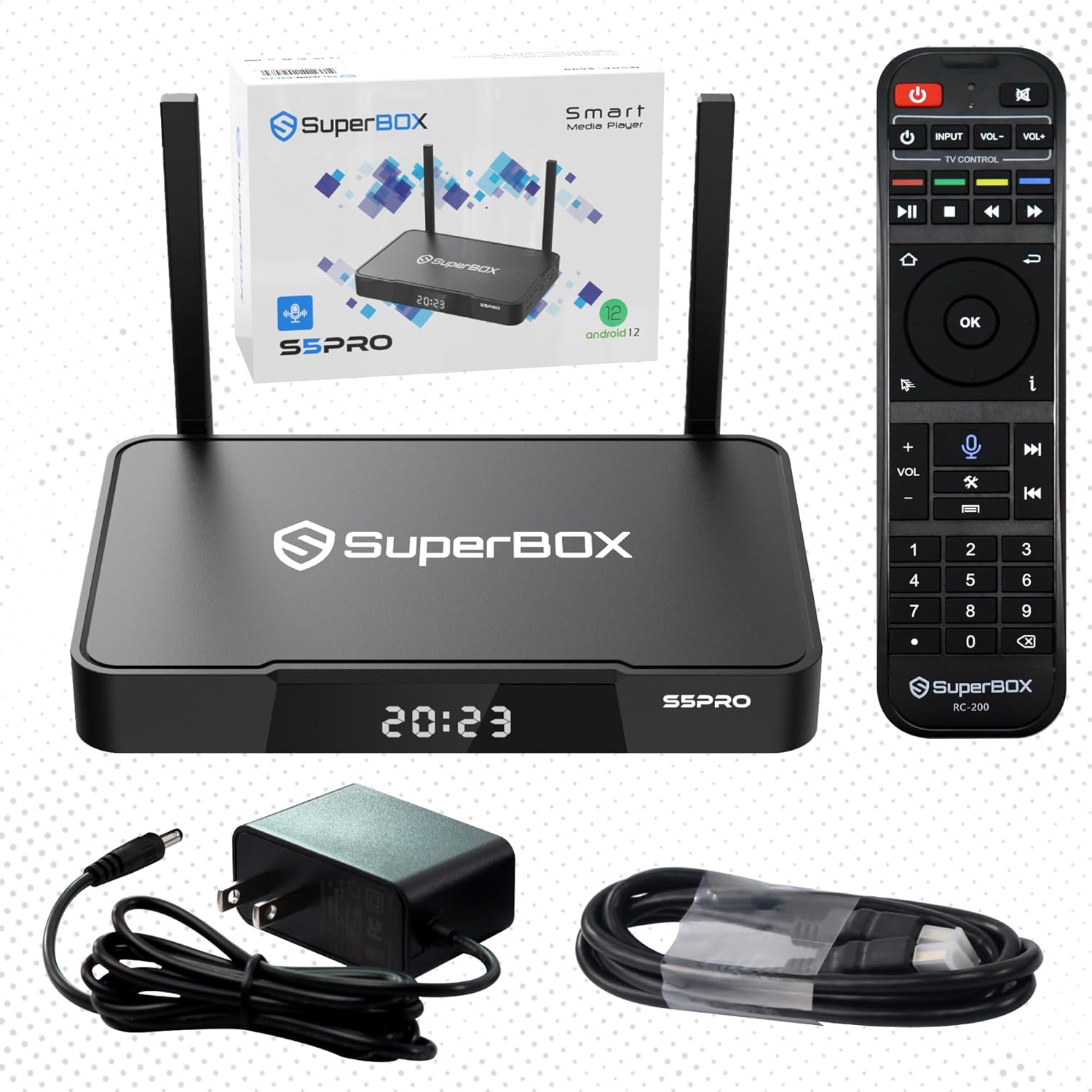 2024 New Version TV Box S-5 P-ro Elite Fully,Large Capacity 4G RAM+32G ROM, Super Latest S-5 PRO Series Samrt TV Box with Remote & Voice Remote for Family Fun,Easy Setup Guide