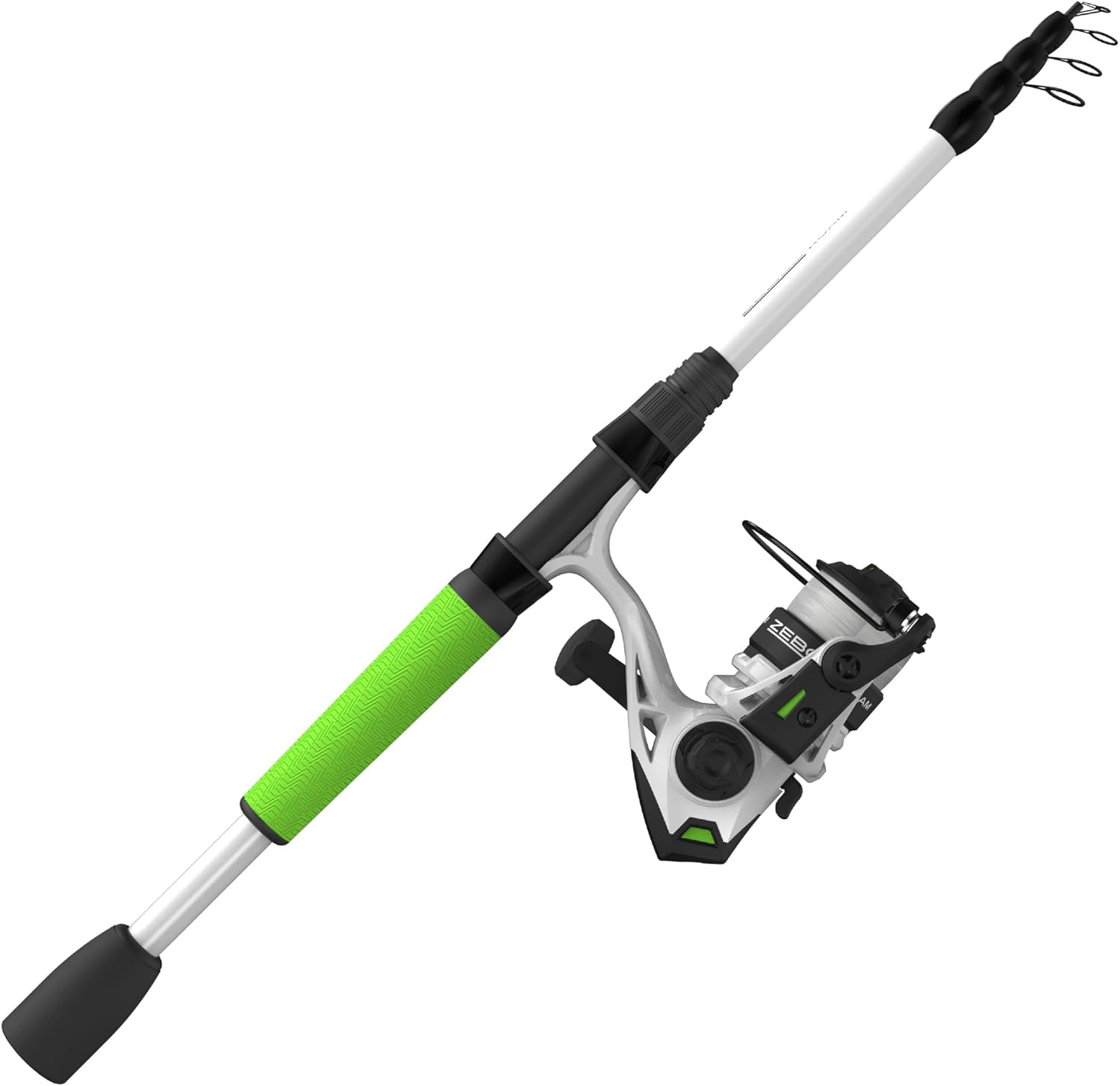 Zebco Roam Telescopic Fishing Rod and Spinning or Spincast Fishing Reel Combo, Durable 6-Foot Fiberglass Rod with ComfortGrip Handle, Pre-spooled with Zebco Cajun Fishing Line Pack of 2