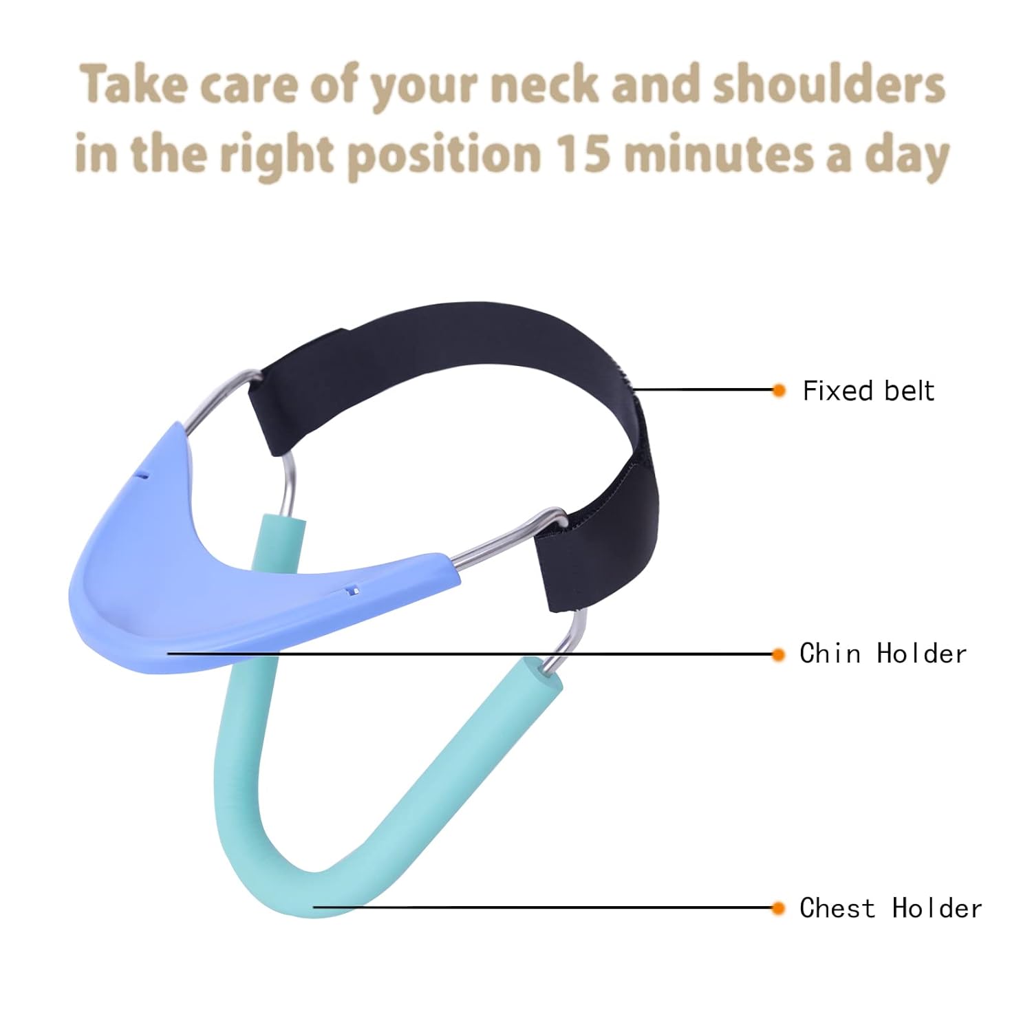 Cervical Collar,Neck Brace for Neck Pain and Support,Cervical Spine Alignment,Relieves Pressure in Spine,Improving Forward Head Posture(Blue)