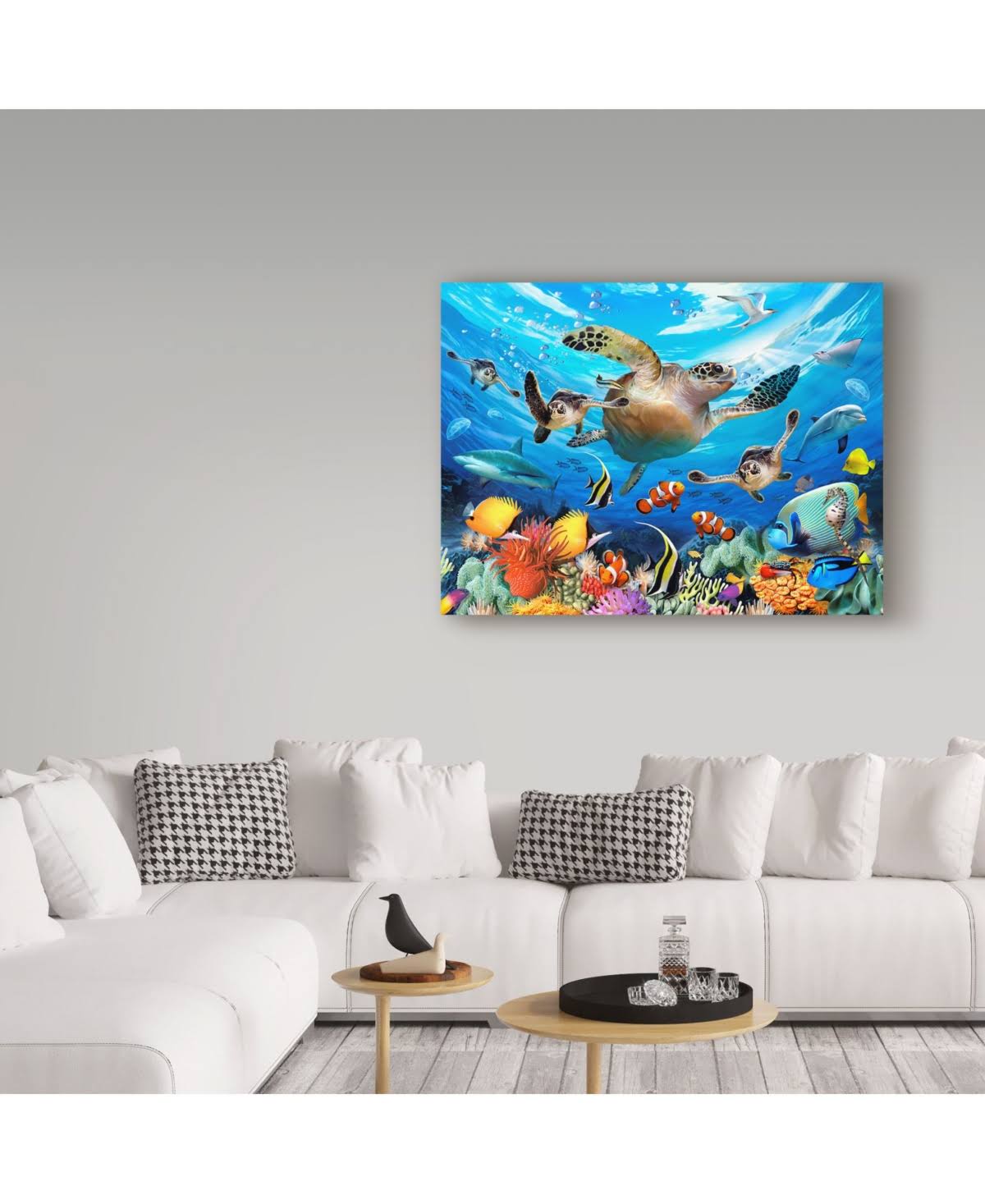 Howard Robinson &Large Turtle& Canvas Art (24 in. W x 18 in. H)