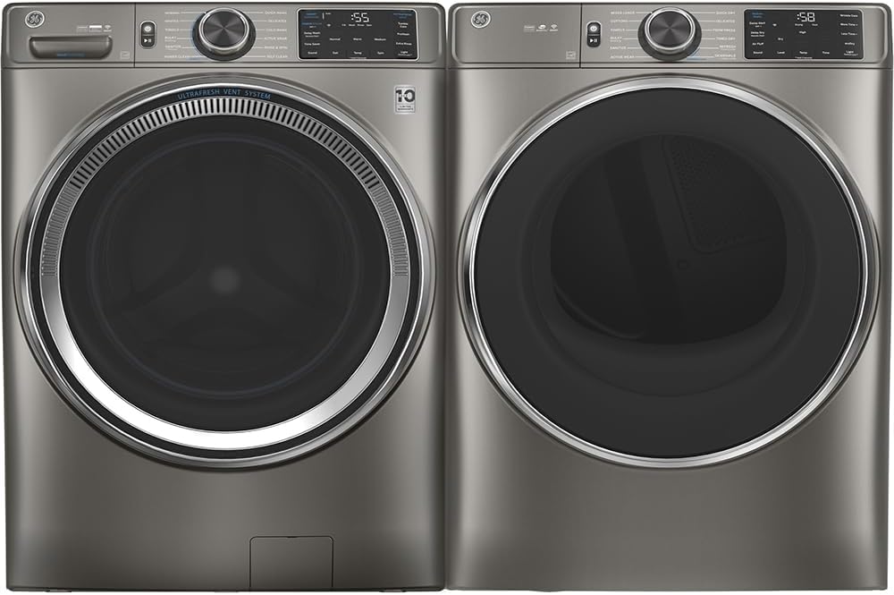 GE® 4.8 cu. ft. Capacity Smart Front Load ENERGY STAR® Steam Washer with SmartDispense™ UltraFresh Vent System with OdorBlock™ and Sanitize + Allergen