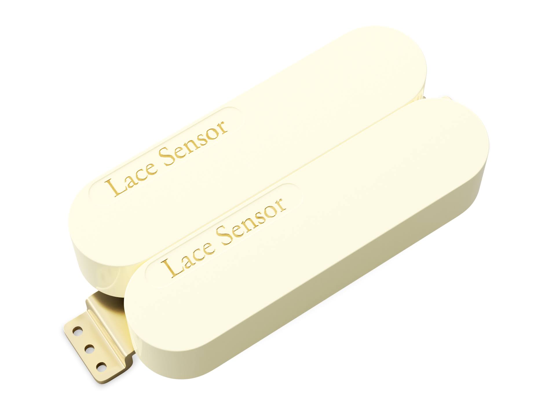 Lace Sensor Gold-Gold Dually Humbucker Pickup White