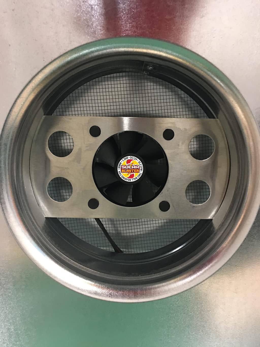 Solar Roof Vent - Solar Attic Fan - Solar RoofBlaster with Galvanized Vent