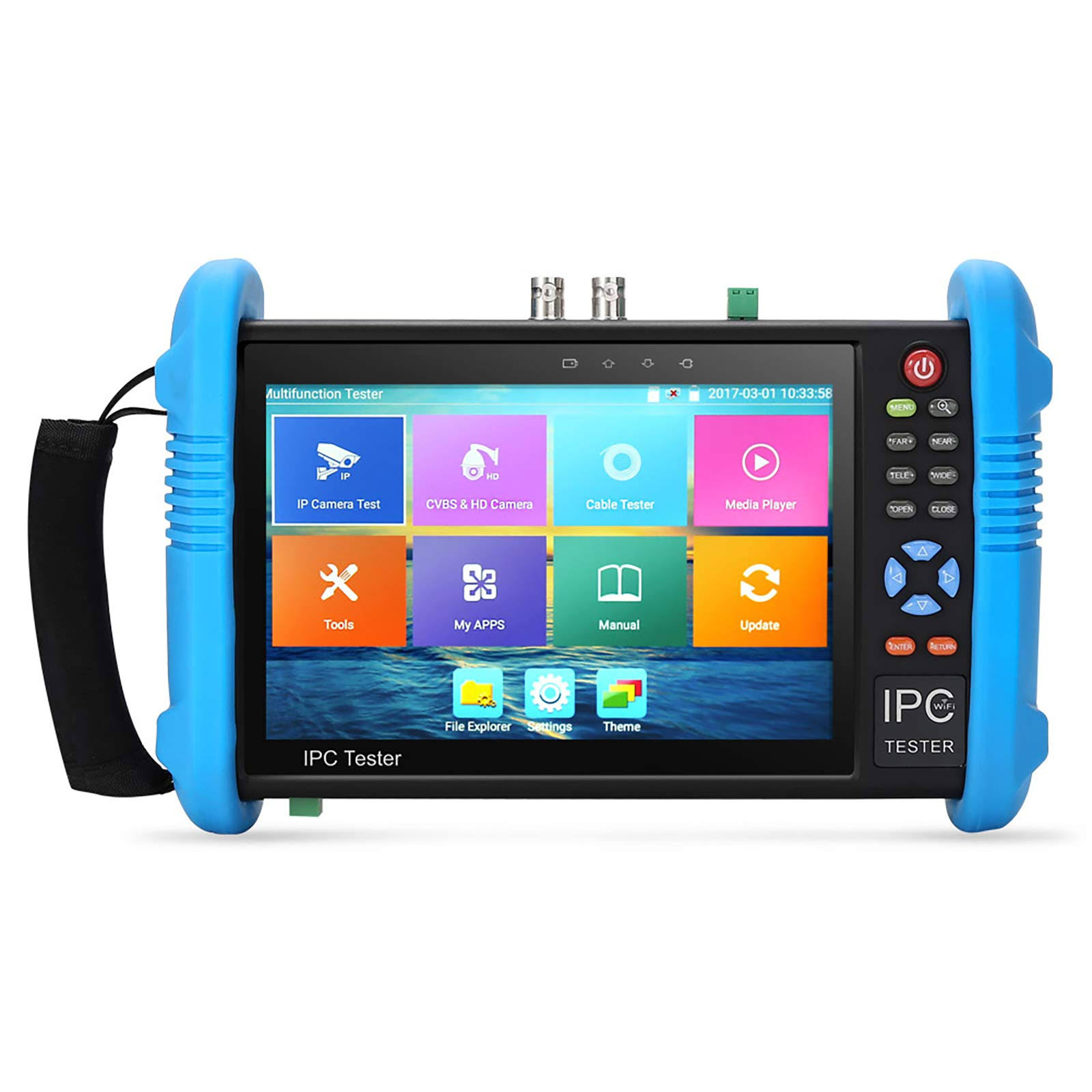 Koolertron Upgraded 7 inch IPS Touch Screen H.265 4K IPC-9800 Plus IP Camera Tester CCTV CVBS Analog Tester Built in WiFi with P