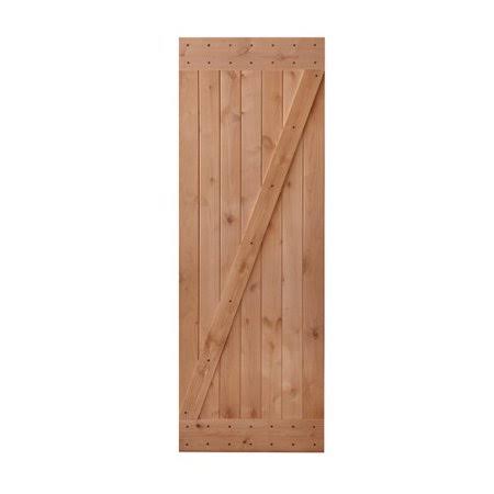 Lubann Paneled Wood Unfinished American Barn Door Without Installation Hardware Kit