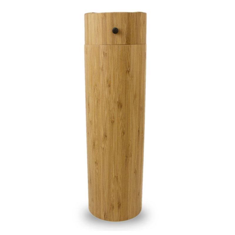 Oneworld Memorials Scattering Tube Bamboo Biodegradable Cremation Urn - Large - Holds Up to 185 Cubic Inches of Ashes - Brown Bi