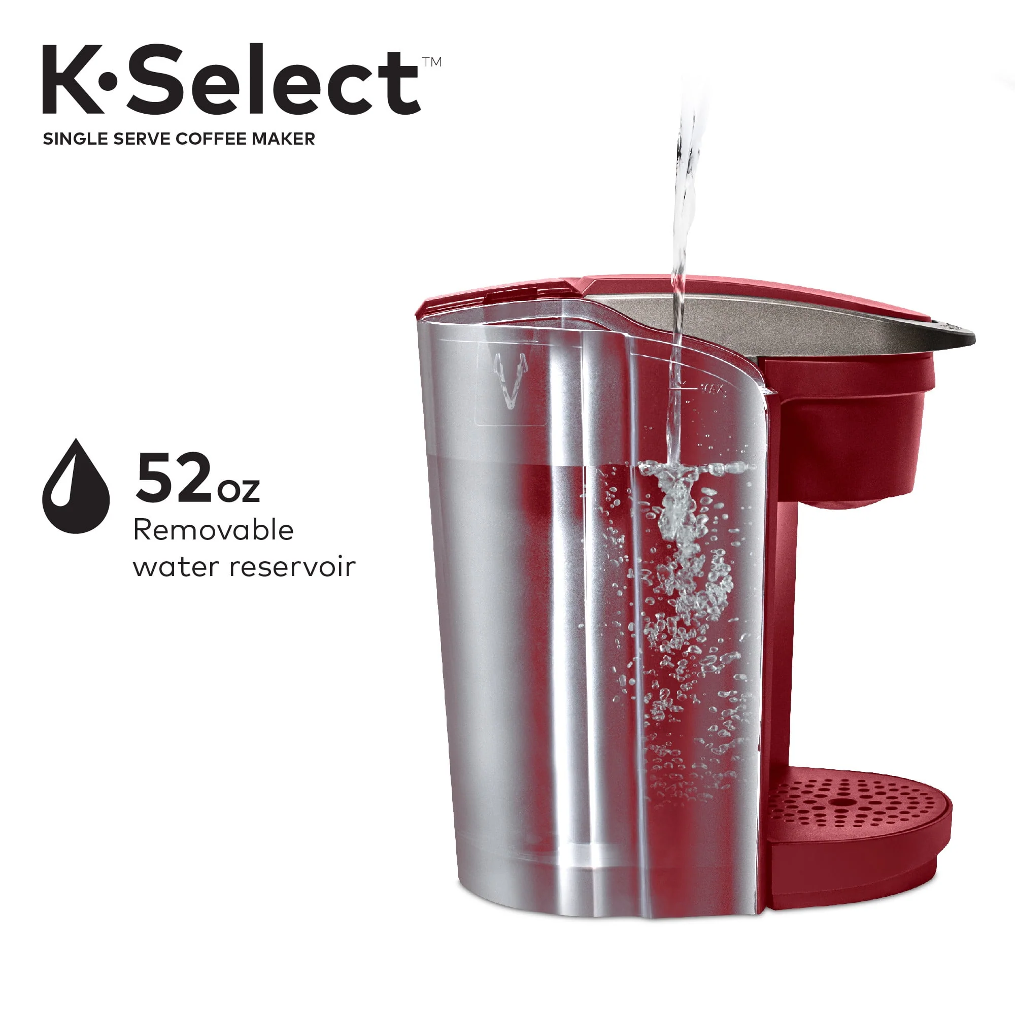 Keurig K-Select Single-Serve K-Cup Pod Coffee Maker, Matte White