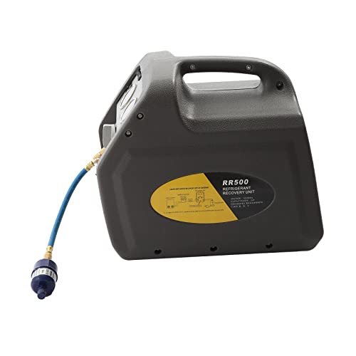 LOYALHEARTDY Refrigerant Recovery Machine AC Oil-Less Portable Refrigerant Recycling Machine HVAC Refrigerant Recovery Unit Air Conditioning Repair Tool for Both Liquid and Vapor Refrigerant