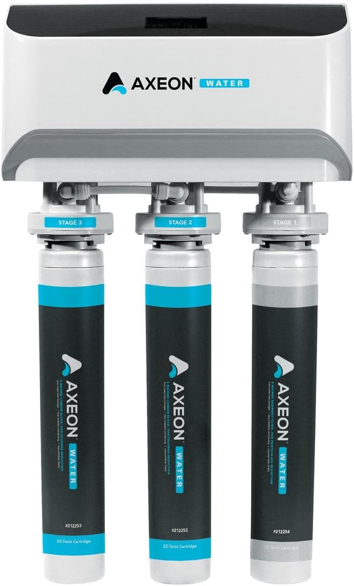AXEON Water Filtration System, RO 1250, 110V, 50/60HZ 1PH White