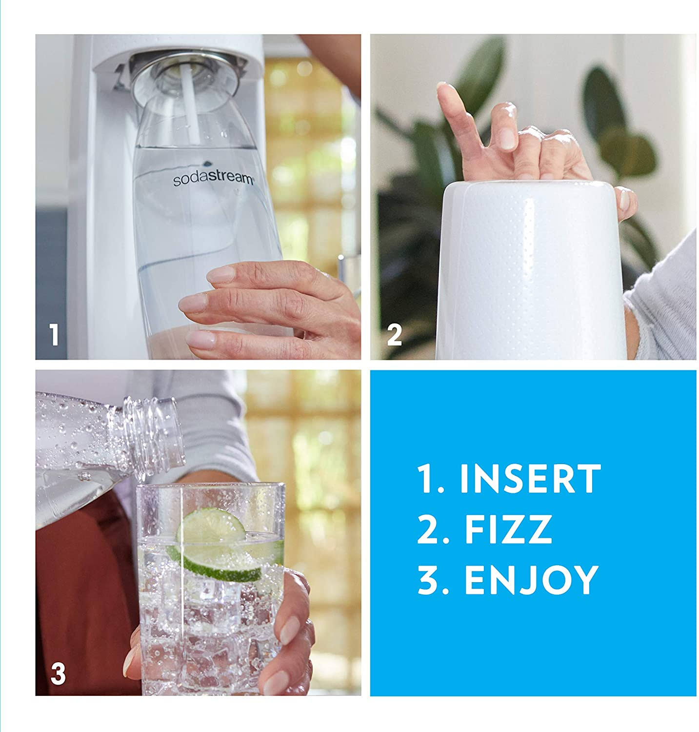Sodastream Blk/Slv Jet Soda Maker