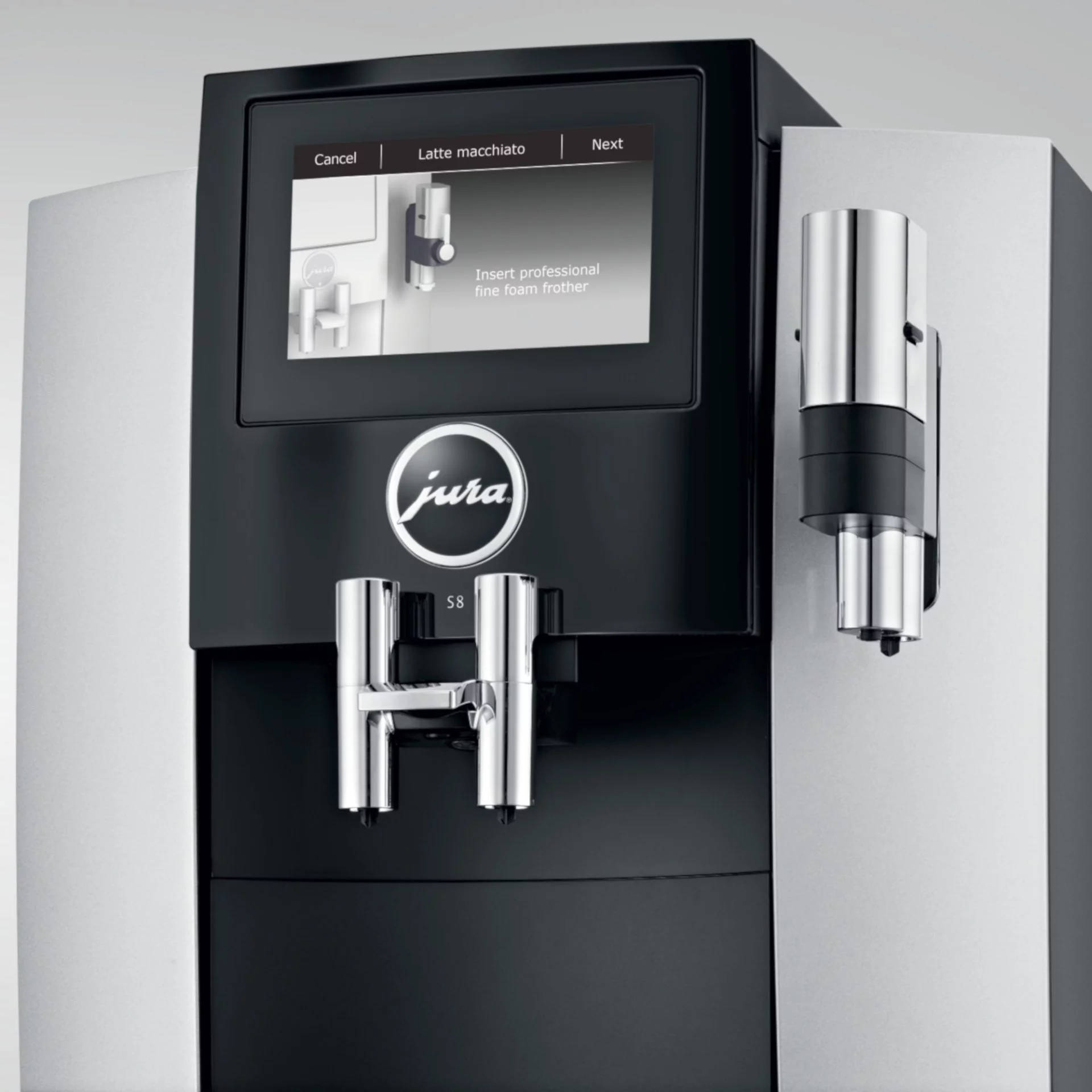 Jura S8 Automatic Coffee & Espresso Machine | Moonlight Silver