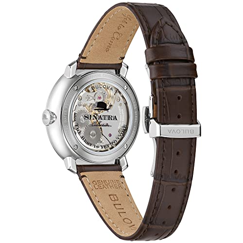 Bulova Men's Frank Sinatra 'The Best is Yet to Come' 3-Hand Swiss Automatic Date Watch, 42-Hour Preserve, Sapphire Crystal