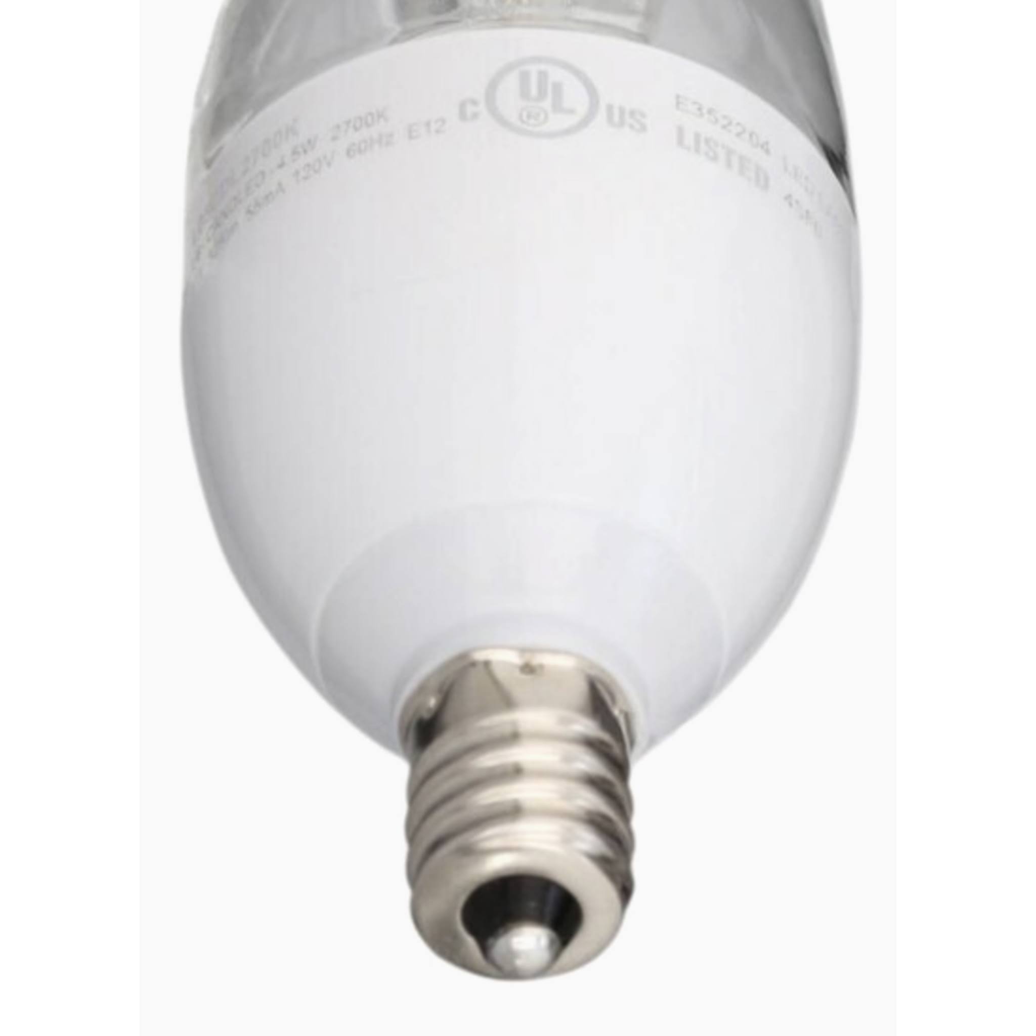 Simply Conserve L05CDL2700KC60 Light Bulbs, 5W (40w Equiv) Dimmable, Warm White, Quick Install 60-Count Contractor Pack Candelab