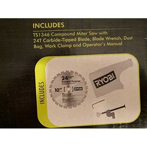 RYOBI 10 in. Compound Miter Saw with LED - Shop Hardware Tools Online Store