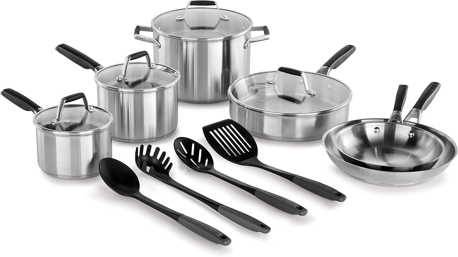 Select by Calphalon Stainless Steel Deluxe Cookware Set, 14 Piece