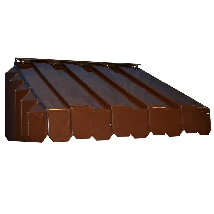Americana Building Products Aluma Vent Re 35-in Wide x 43-in Projection Brown Solid Slope Window/Door Fixed Awning | ARE174335N