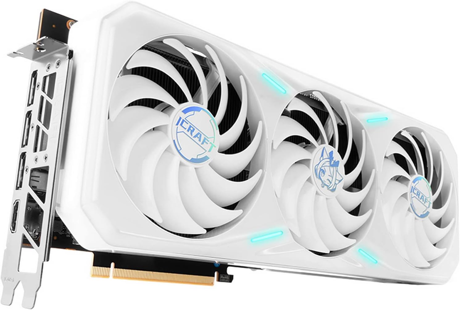 maxsun Geforce RTX 4070 Ti iCraft Limited Edition OC 12GB GDDR6X Video Graphics Card GPU for Computer Gaming PC HDMI2.1 DLSS 3.5 PCIE 4.0 X16 RGB 𝗔𝗻𝗶𝗺𝗲 𝗪𝗵𝗶𝘁𝗲 𝗚𝗣𝗨