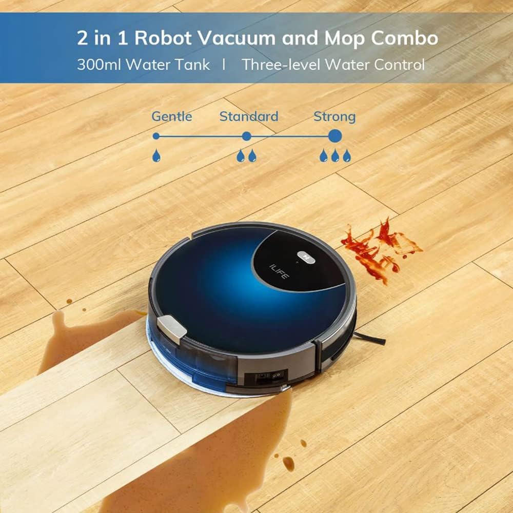 ILIFE V80 Max Robot Vacuum Cleaner for Pet Hair with APP Control (Renewed)