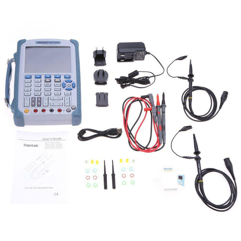Hantek DSO1202B Handheld Oscilloscope 2 Channels 200MHz with 6000 Multimeter