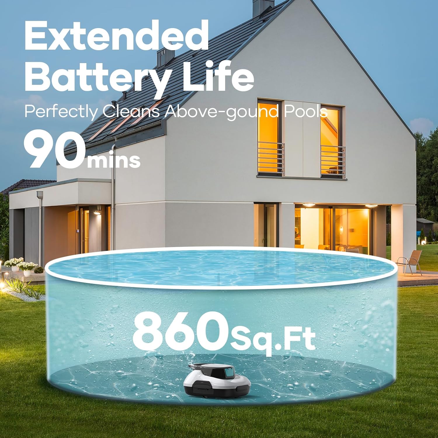 AIPER Scuba SE Robotic Pool Cleaner with AIPER Surfer S1 Robotic Pool Skimmer
