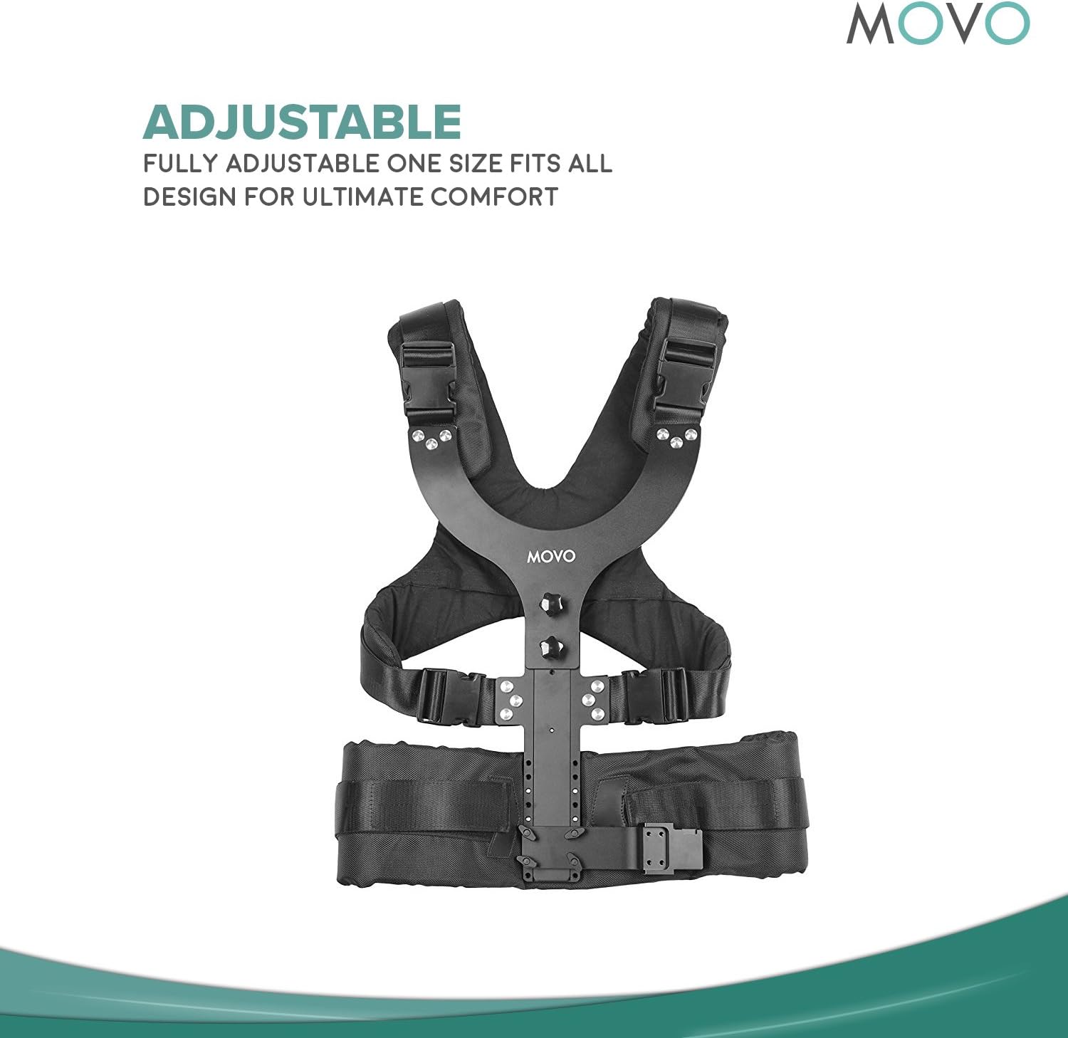 Movo X100 Ultimate Steadycam System Bundle - Includes Handheld Video Stabilizer, Vest with Dual Articulating Arm, LCD Field Monitor and Deluxe Carrying Case