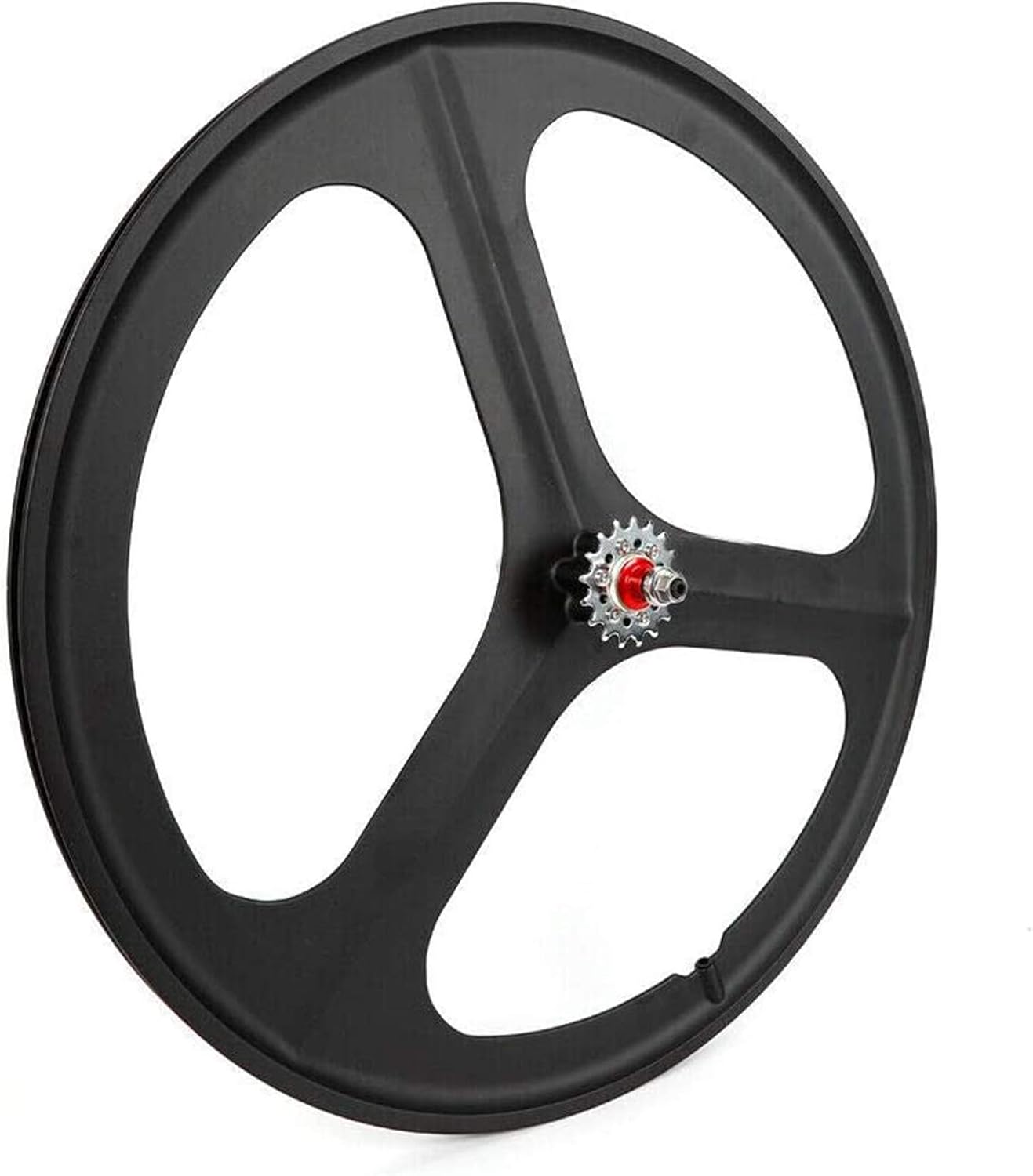 Bicycle Bike Wheel, 700C Fixed Gear Wheels, 26" Fixed Gear Bicycle Wheelset 3 Spoke Rim Single Speed Front Rear Fixie Bicycle Wheels Track Wheel Clincher Type Bike Wheel,(Front & Rear) White