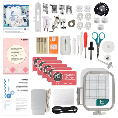 Brother SE700 Embroidery & Sewing Machine with 90 Spools & Accessories