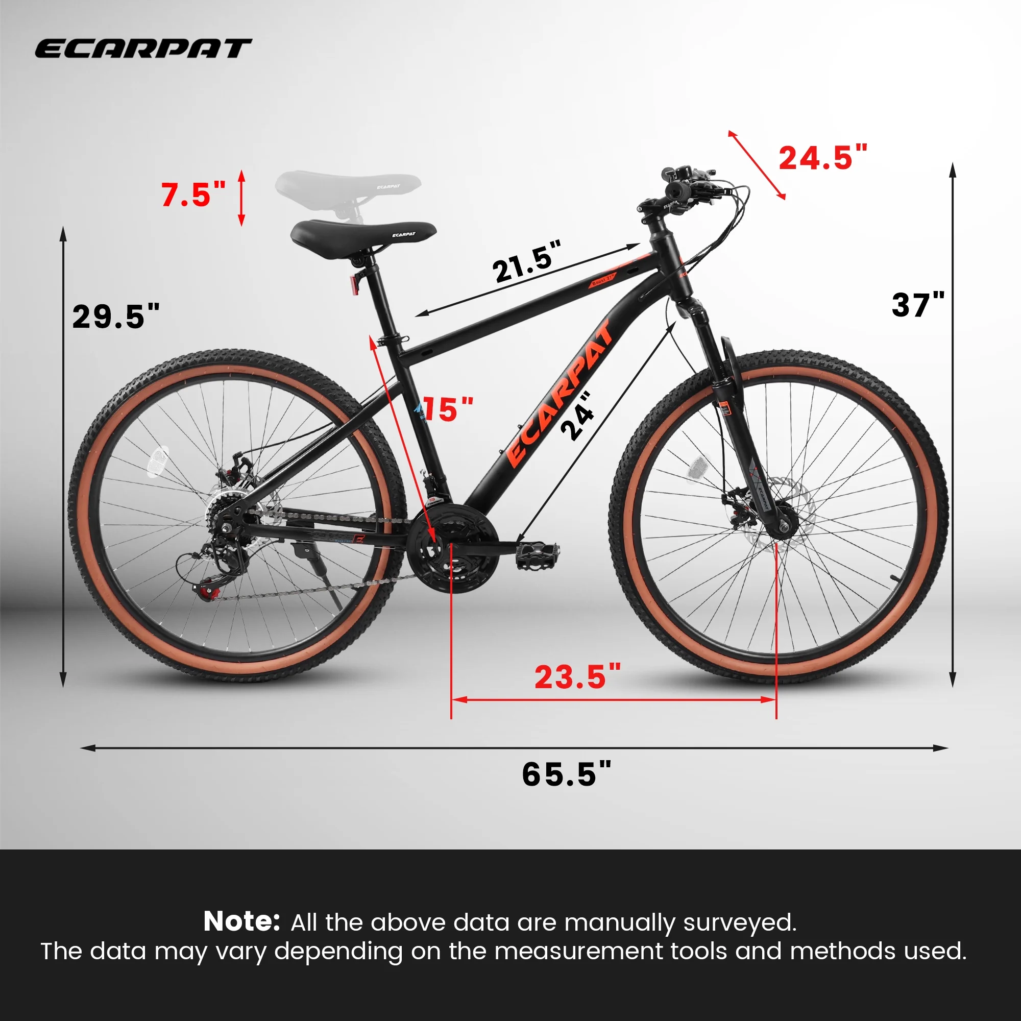 24 inch Mountain Bike for Kids, Boys Girls Bike with 21 Speed Disc Brakes, Green