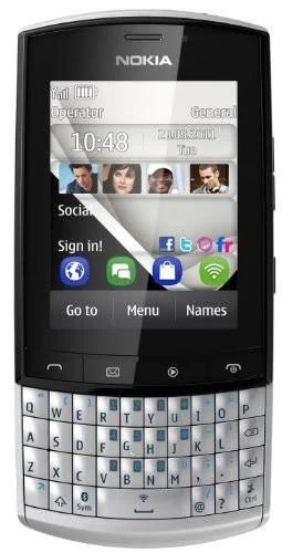 Nokia Asha 303 - Cellular phone - 3G - microSD slot - 320 x 240 pixels - RAM 128 MB - 3.2 MP - graphite