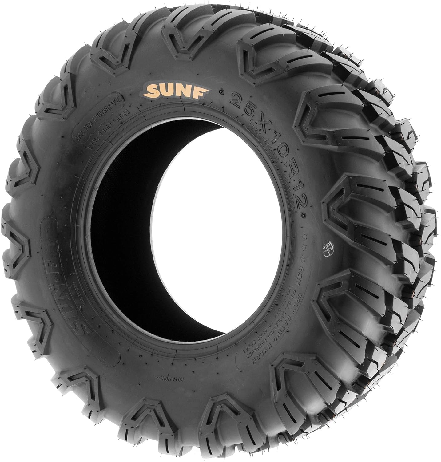 SunF A043 Sport-Performance XC ATV/UTV Off-Road RADIAL Tire - 27x11R12 (6-Ply Rated)