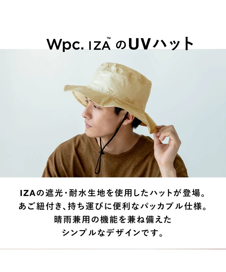 [Wpc. Official] Hat IZA Rainbreaker Safari Hat Dual-use for Sun and Rain UV Cut Hat Waterproof Men's Women's Stylish Simple