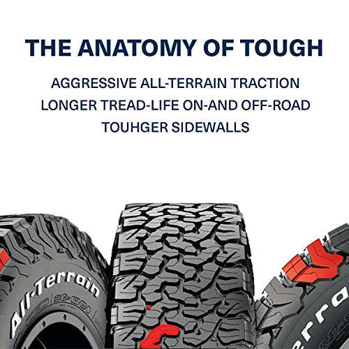 BFGoodrich All Terrain T/A KO2 Radial Car Tire for Light Trucks, SUVs, and Crossovers, LT255/65R17/D 114/110S