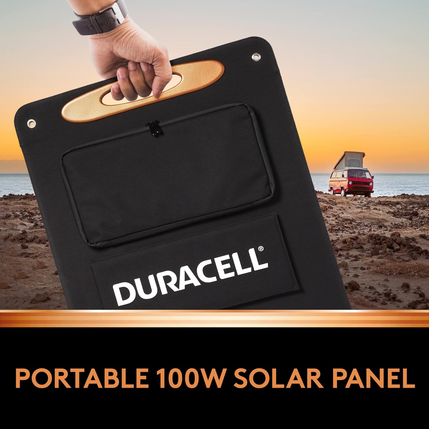Duracell Power Station 500 (515 Wh/120V) with 100W Solar Panel for Power Outages, Emergency Kits, Home Electronics and Outdoor Use