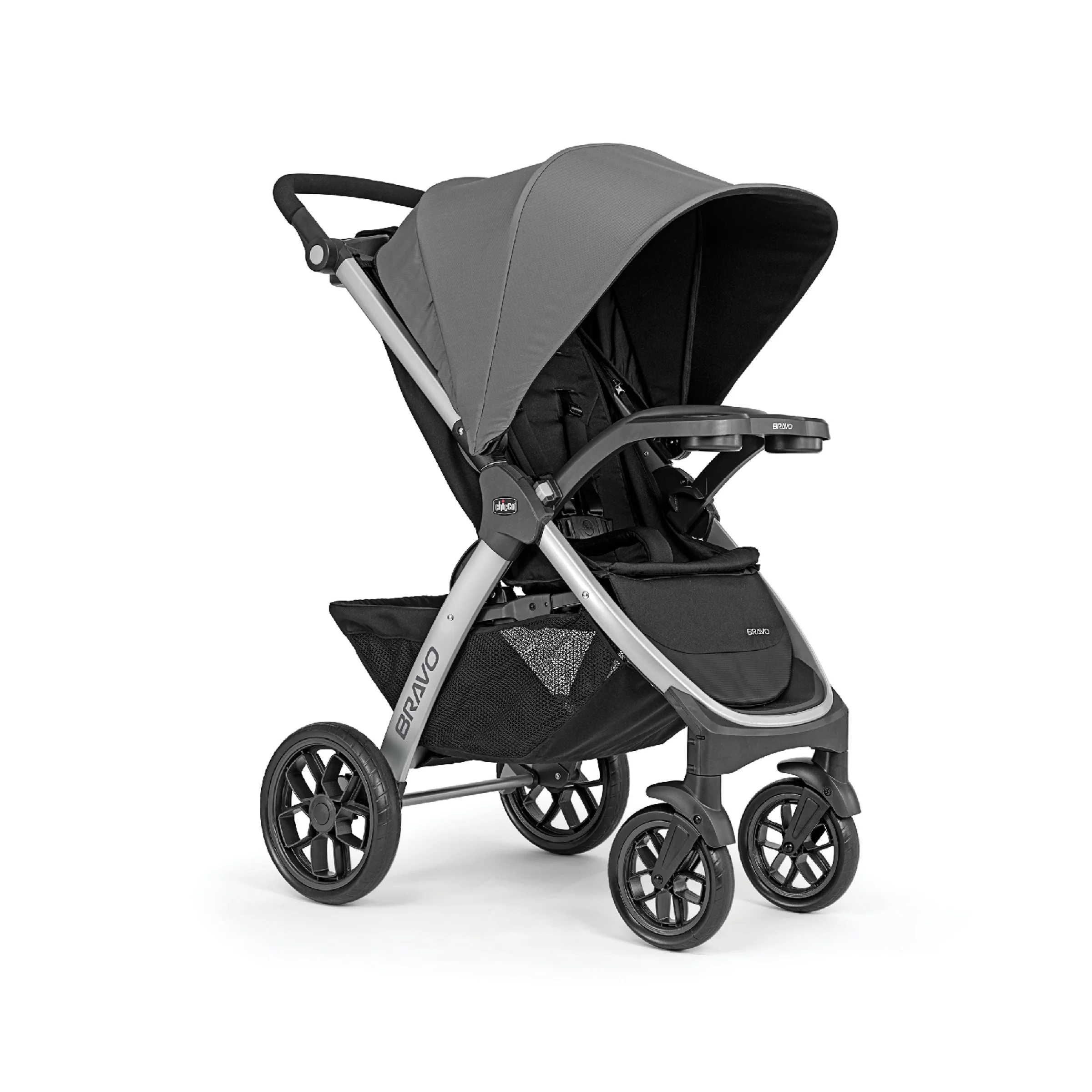 Chicco Bravo Trio Travel System Stroller with KeyFit 30 Infant Car Seat - Calla (Grey)