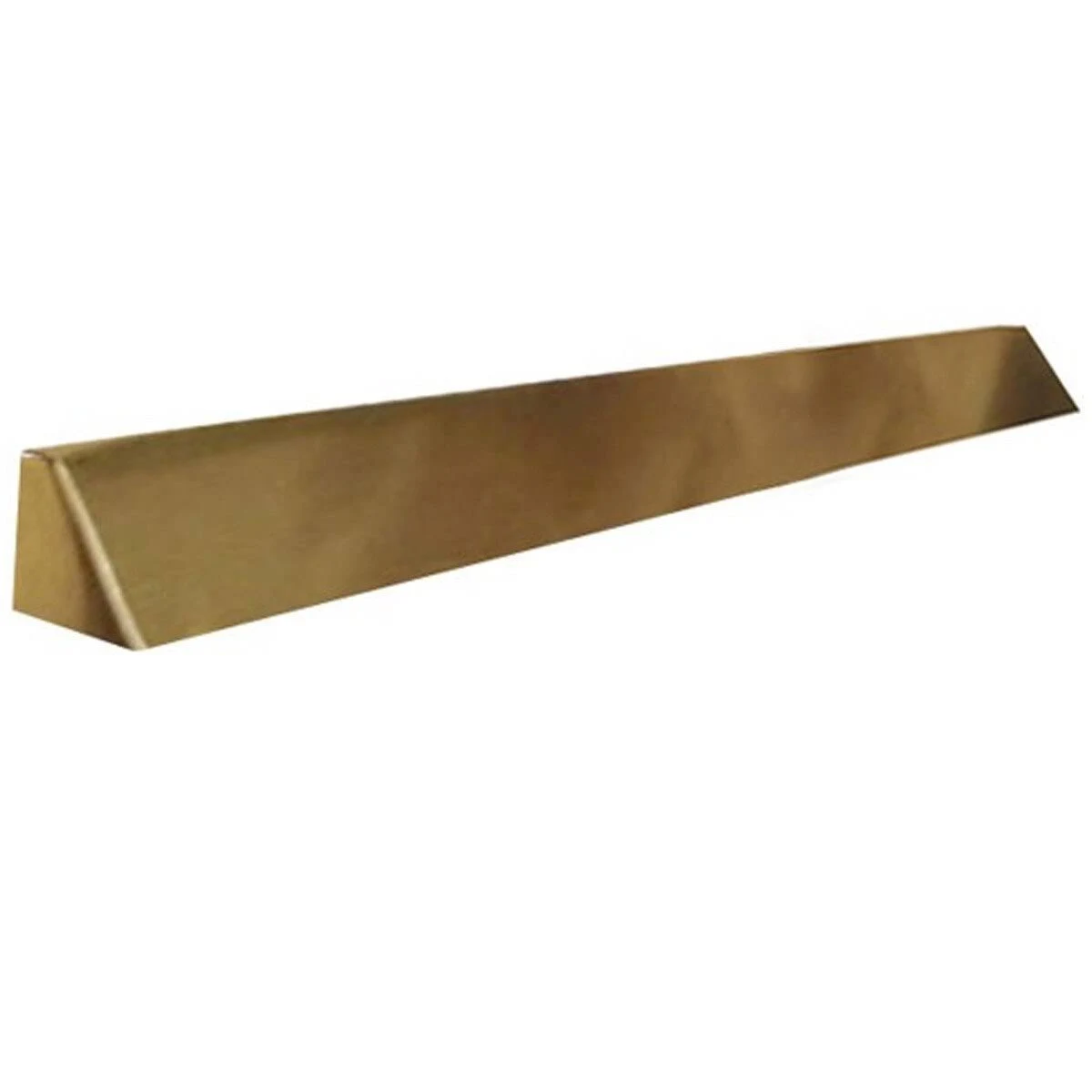 Elite Fireplace 56&& Square End Hood with 10&& Lintel Mount - Polished Brass