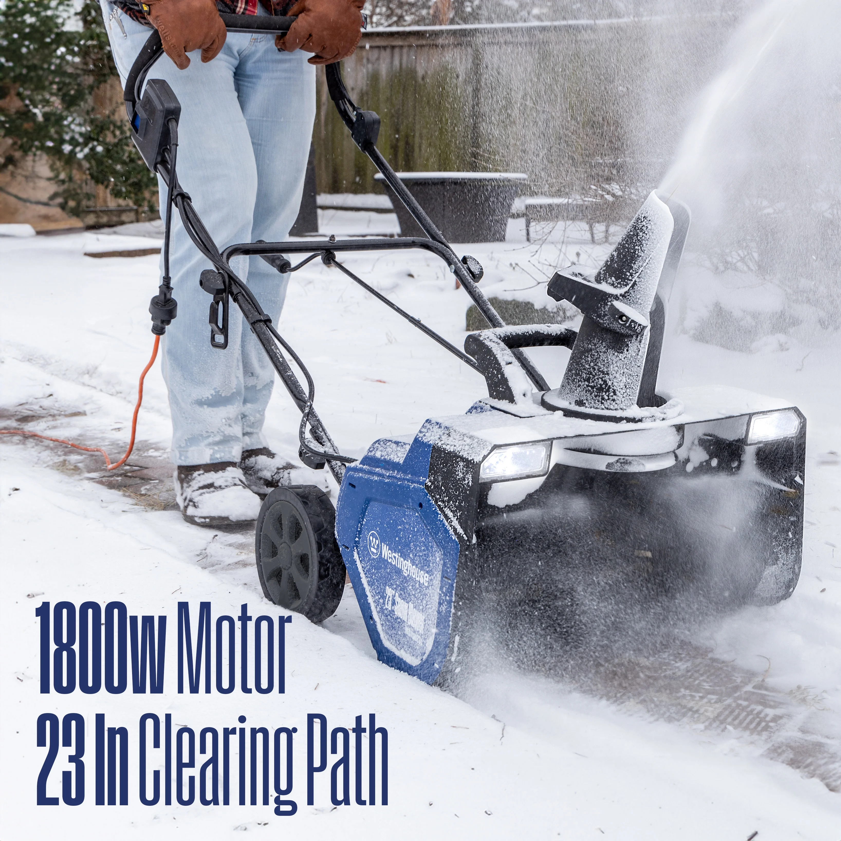 Westinghouse 23" 15A Corded Electric Snow Blower with LED Lights
