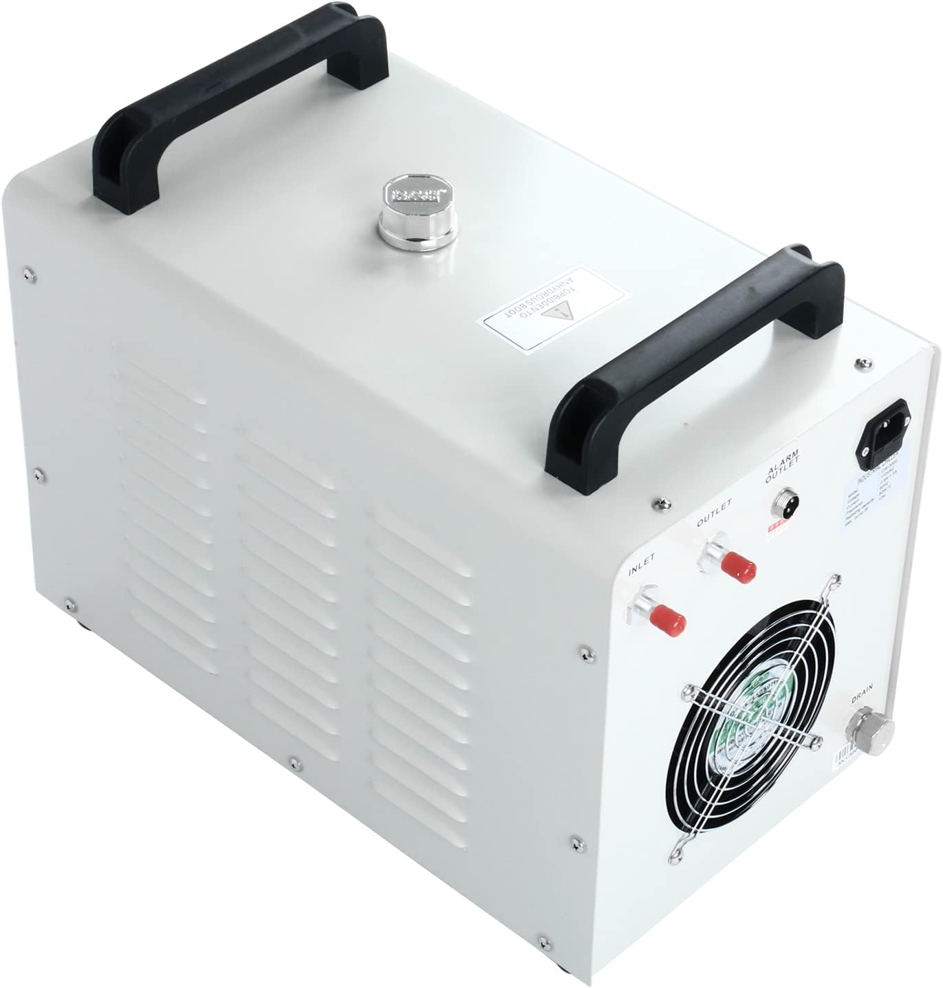DasMarine CW-3000 Water Chiller,8L Industrial Water Chiller,Thermolysis Type Water Cooling Chiller Machine,110V Economic Water Cooling Equipment for 60W 80W Laser Engraving Machine