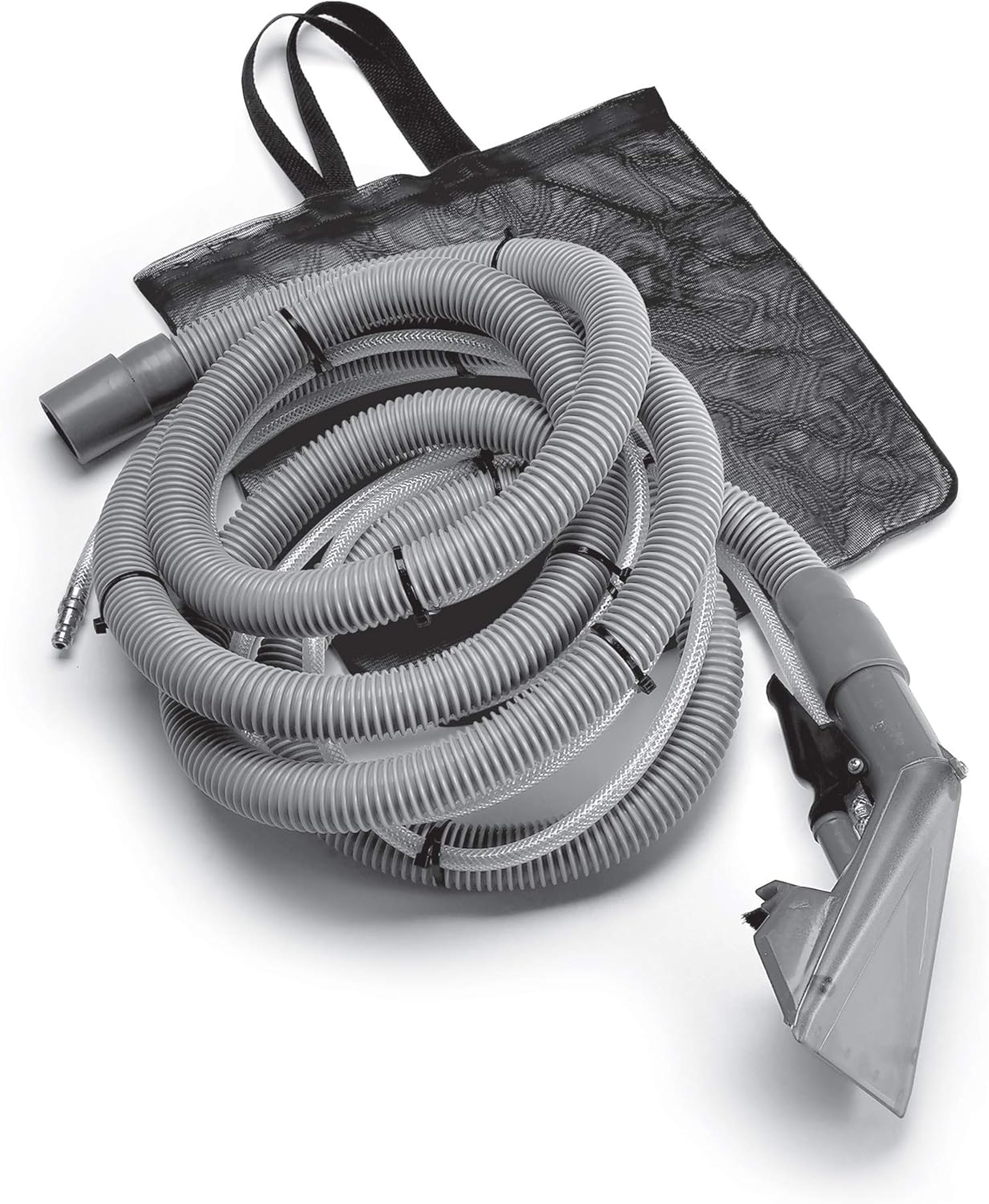 Rug Doctor Mighty Pro X3 Commercial Carpet Cleaner – Large Red Pet Pack & Triple-Action Oxy Carpet Cleaner & Universal Attachment for X3 Commercial Cleaner, 12-ft Hose, 12', Grey