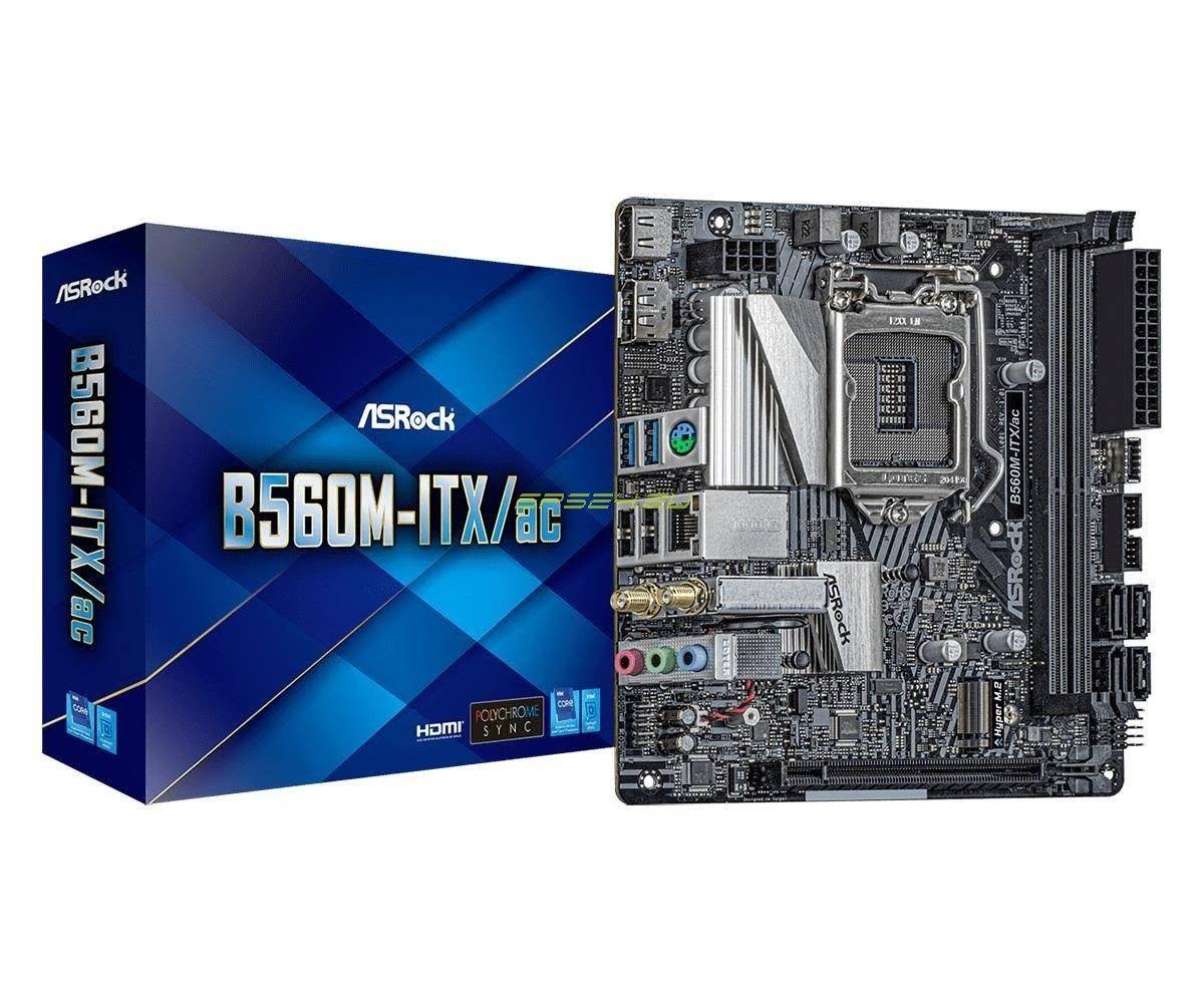 ASRock B560M-ITX/ac Intel LGA 1200 Mini-ITX Motherboard