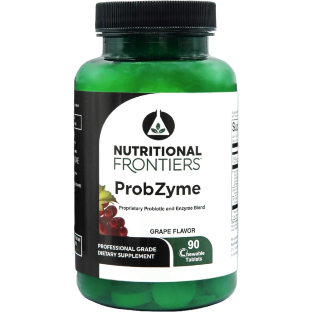 Probzyme 90 chewable tabs by Nutritional Frontiers - Kansas Nuitrition - HNZSDS