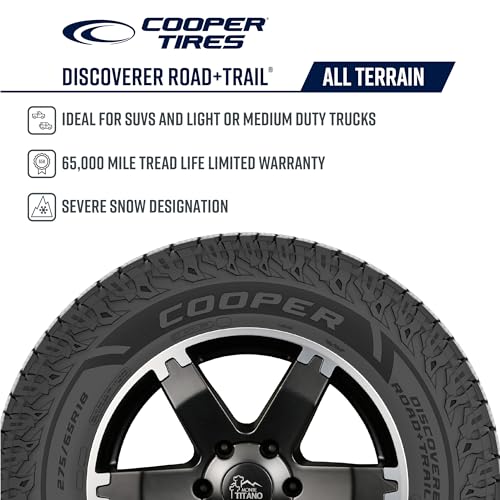Cooper Discoverer Road and Trail AT All-Terrain Tire, 225/70R15 SL 100T, Set of 1